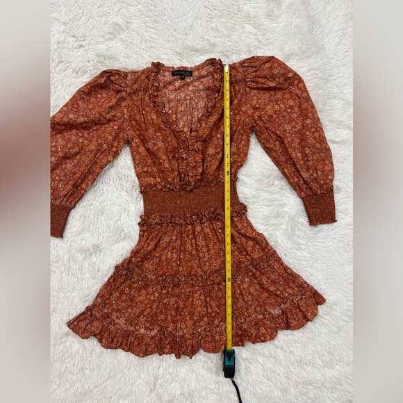 Floral Rust Dress - Picture 4 of 10